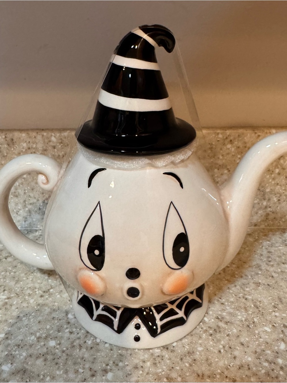 Johanna Parker Gus the Ghost Whimsical Halloween Ghost Teapot